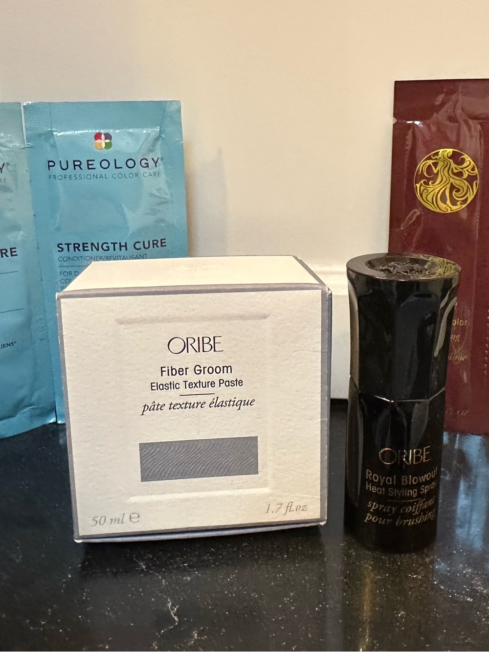 Oribe Fiber Groom Elastic Texture Paste with royal blowout spray & more!!